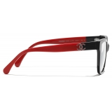 Chanel - Square Optical Glasses - Black Red - Chanel Eyewear