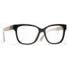 Chanel - Square Optical Glasses - Black Beige - Chanel Eyewear