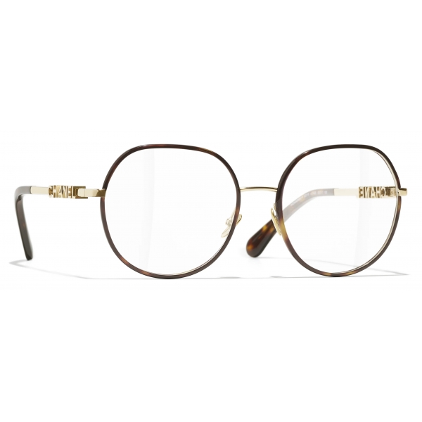 Chanel - Pantos Optical Glasses - Gold Tortoise - Chanel Eyewear