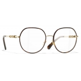 Chanel - Pantos Optical Glasses - Gold Tortoise - Chanel Eyewear