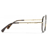 Chanel - Pantos Optical Glasses - Gold Tortoise - Chanel Eyewear