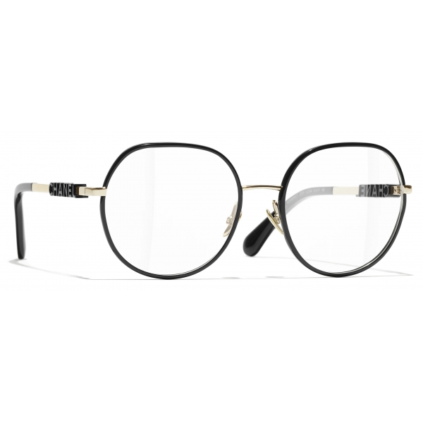 Chanel - Pantos Optical Glasses - Light Gold Black - Chanel Eyewear