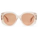 Fendi - Fendi Roma - Occhiali da Sole Rotondi Oversize - Rosa - Occhiali da Sole - Fendi Eyewear