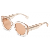 Fendi - Fendi Roma - Occhiali da Sole Rotondi Oversize - Rosa - Occhiali da Sole - Fendi Eyewear