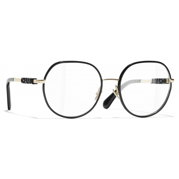 Chanel - Pantos Optical Glasses - Light Gold Black - Chanel Eyewear