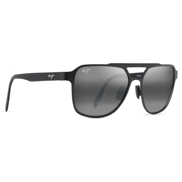 Maui Jim - 2nd Reef - Black Grey - Polarized Aviator Sunglasses - Maui Jim Eyewear
