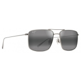 Maui Jim - Aeko - Titanium Grey - Polarized Aviator Sunglasses - Maui Jim Eyewear