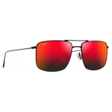 Maui Jim - Aeko - Nero Hawaii Lava - Occhiali da Sole Aviator Polarizzati - Maui Jim Eyewear