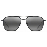 Maui Jim - Beaches - Black Grey - Polarized Aviator Sunglasses - Maui Jim Eyewear