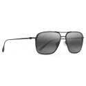 Maui Jim - Beaches Asian Fit - Nero Grigio - Occhiali da Sole Aviator Polarizzati - Maui Jim Eyewear