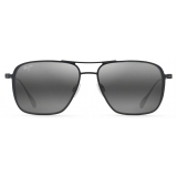 Maui Jim - Beaches Asian Fit - Black Grey - Polarized Aviator Sunglasses - Maui Jim Eyewear