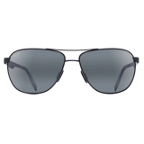 Maui Jim - Castles - Black Grey - Polarized Aviator Sunglasses - Maui Jim Eyewear