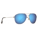 Maui Jim - Cliff House - Silver Blue - Polarized Aviator Sunglasses - Maui Jim Eyewear