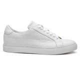 Avvenice - Sneakers in Coccodrillo - Bianco - Handmade in Italy - Exclusive Luxury Collection