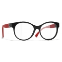 Chanel - Pantos Optical Glasses - Black Red - Chanel Eyewear