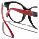 Chanel - Pantos Optical Glasses - Black Red - Chanel Eyewear