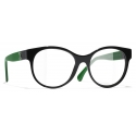 Chanel - Pantos Optical Glasses - Black Green - Chanel Eyewear