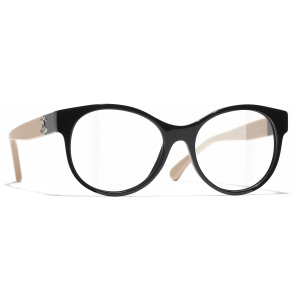 Chanel - Pantos Optical Glasses - Black Beige - Chanel Eyewear