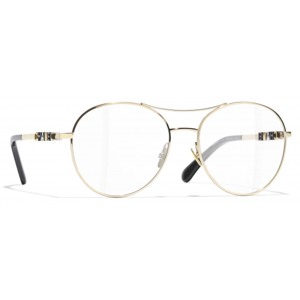 Chanel - Pilot Optical Glasses - Light Gold - Chanel Eyewear