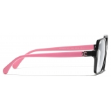 Chanel - Square Blue Light Glasses - Black Pink - Chanel Eyewear