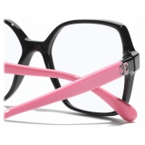 Chanel - Square Blue Light Glasses - Black Pink - Chanel Eyewear