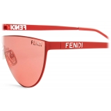 Fendi - Fendi Cut Out - Cat Eye Sunglasses - Red - Sunglasses - Fendi Eyewear