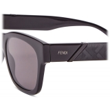 Fendi - Fendi Diagonal - Occhiali da Sole Squadrata - Nero - Occhiali da Sole - Fendi Eyewear