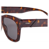 Fendi - Fendi Diagonal - Occhiali da Sole Squadrata - Havana - Occhiali da Sole - Fendi Eyewear