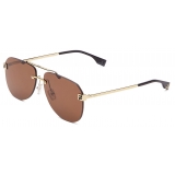 Fendi - Fendi Sky - Occhiali da Sole Pilot - Oro Marrone - Occhiali da Sole - Fendi Eyewear