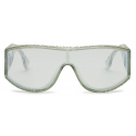 Fendi - Fendi Lab - Occhiali da Sole a Mascherina - Verde - Occhiali da Sole - Fendi Eyewear