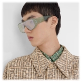 Fendi - Fendi Lab - Shield Sunglasses - Green - Sunglasses - Fendi Eyewear