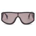 Fendi - Fendi Lab - Shield Sunglasses - Black - Sunglasses - Fendi Eyewear