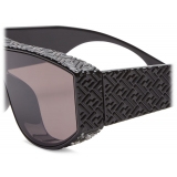 Fendi - Fendi Lab - Shield Sunglasses - Black - Sunglasses - Fendi Eyewear