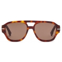 Fendi - Fendigraphy - Occhiali da Sole Squadrata - Havana Marrone - Occhiali da Sole - Fendi Eyewear