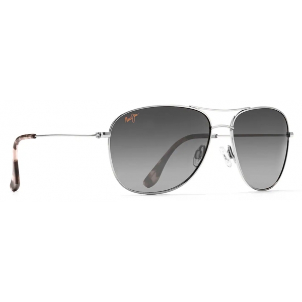 Maui Jim - Cliff House - Silver Grey - Polarized Aviator Sunglasses - Maui Jim Eyewear