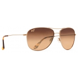 Maui Jim - Cliff House - Gold Bronze - Polarized Aviator Sunglasses - Maui Jim Eyewear