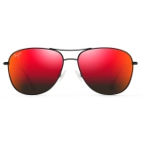 Maui Jim - Cliff House - Black Hawaii Lava - Polarized Aviator Sunglasses - Maui Jim Eyewear