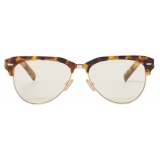 Miu Miu - Occhiali Miu Miu Runway - Pilot - Tartaruga Sughero Blu - Occhiali da Sole - Miu Miu Eyewear