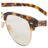 Miu Miu - Miu Miu Runway Sunglasses - Pilot - Cork Tortoiseshell Blue - Sunglasses - Miu Miu Eyewear