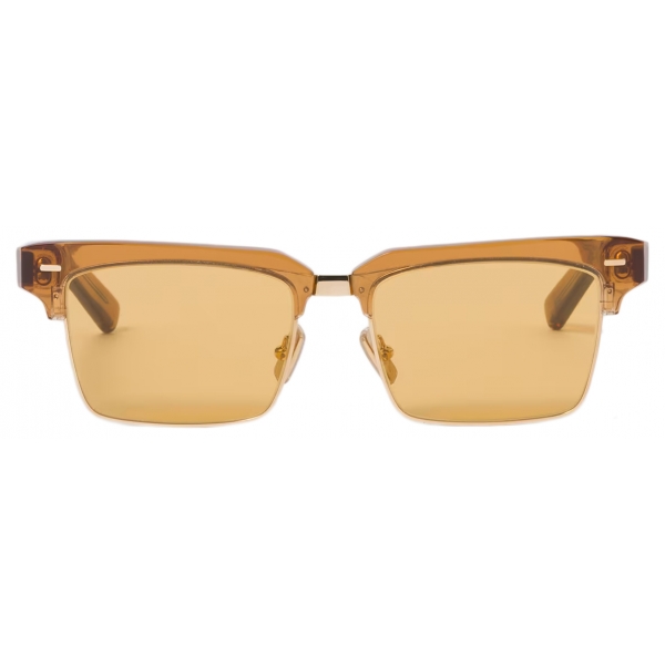 Miu Miu - Miu Miu Runway Sunglasses - Square - Ochre Transparent Caramel - Sunglasses - Miu Miu Eyewear
