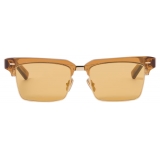 Miu Miu - Miu Miu Runway Sunglasses - Square - Ochre Transparent Caramel - Sunglasses - Miu Miu Eyewear