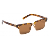 Miu Miu - Miu Miu Runway Sunglasses - Square - Camel Beige Cork Tortoiseshell - Sunglasses - Miu Miu Eyewear