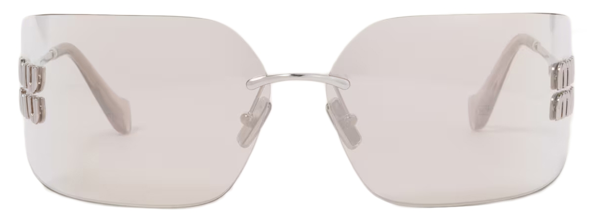 Miu Miu - Miu Miu Runway Sunglasses - Oversize - Steel Light