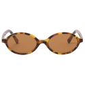 Miu Miu - Miu Miu Regard Sunglasses - Oval - Cork Tortoiseshell Camel Beige - Sunglasses - Miu Miu Eyewear