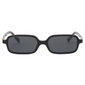 Miu Miu - Miu Miu Regard Sunglasses - Rectangular - Black Slate Gray - Sunglasses - Miu Miu Eyewear