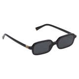 Miu Miu - Miu Miu Regard Sunglasses - Rectangular - Black Slate Gray - Sunglasses - Miu Miu Eyewear