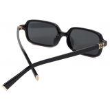 Miu Miu - Miu Miu Regard Sunglasses - Rectangular - Black Slate Gray - Sunglasses - Miu Miu Eyewear