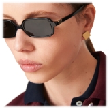 Miu Miu - Miu Miu Regard Sunglasses - Rectangular - Black Slate Gray - Sunglasses - Miu Miu Eyewear