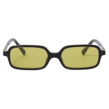 Miu Miu - Miu Miu Regard Sunglasses - Rectangular - Black Acid Yellow - Sunglasses - Miu Miu Eyewear