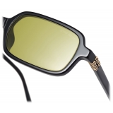 Miu Miu - Miu Miu Regard Sunglasses - Rectangular - Black Acid Yellow - Sunglasses - Miu Miu Eyewear